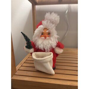 Vintage Santa Decor Ornament Table Topper Santa Sack Christmas Tree